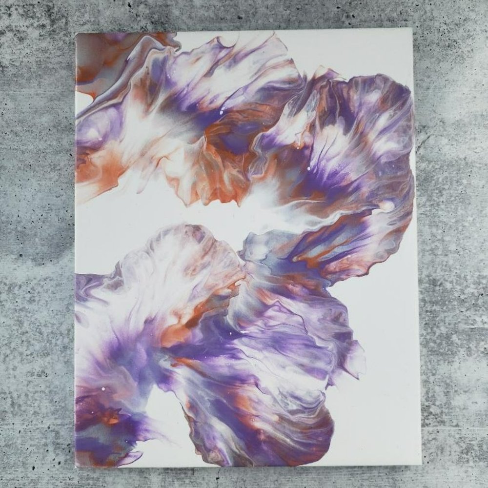Acrylic Pour Painting/Fluid Art/Canvas Art/14x11